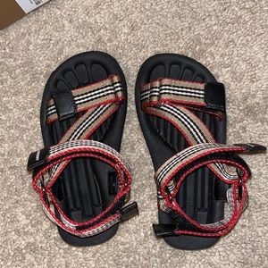 Burberry toddler unisex sandals basically brand new. Comes with box